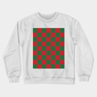 Red & Green Checkerboard Crewneck Sweatshirt